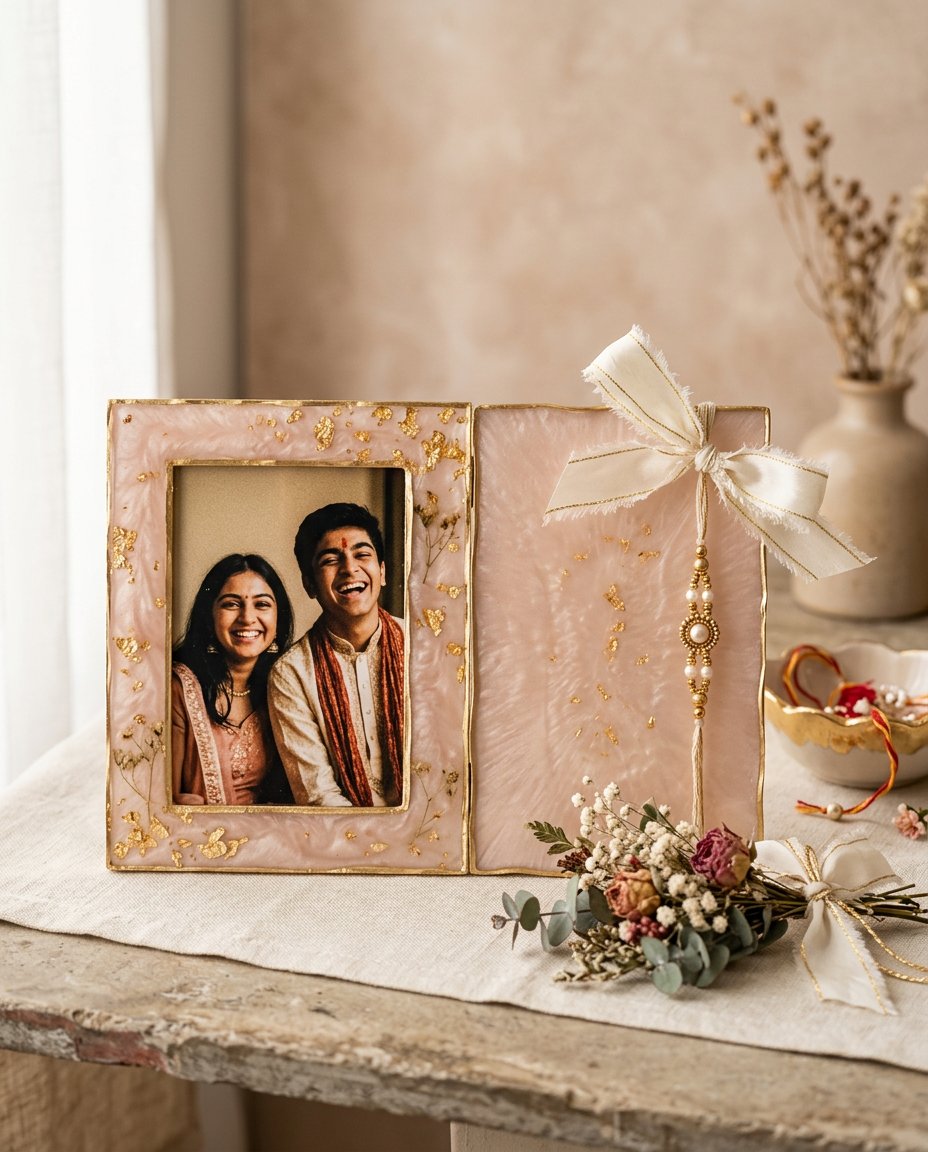 Personalised initial resin plaque